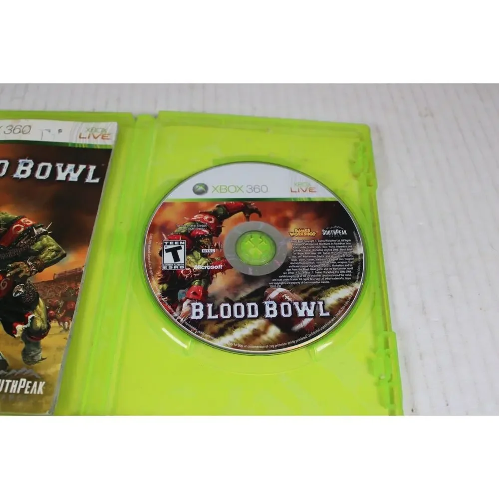 Blood Bowl (Microsoft Xbox 360, 2010) Authentic, complete, tested